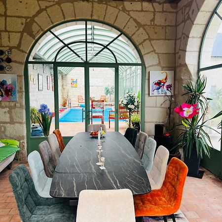 Allonnes  Chateau De La Thibaudiere Bois Savary - Chambre Familiale Du Roi מראה חיצוני תמונה
