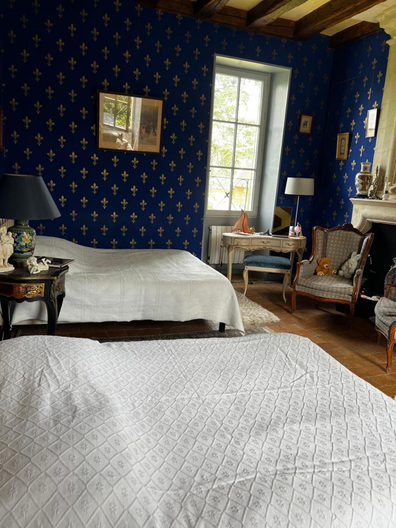 Allonnes  Chateau De La Thibaudiere Bois Savary - Chambre Familiale Du Roi מראה חיצוני תמונה